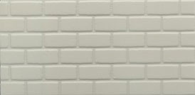 MODEL BUILDERS SUPPLY - 1/2" Scale Concrete Grey Patterned Sheet 7 X 24 Inch Dollhouse Miniature (BL-2)
